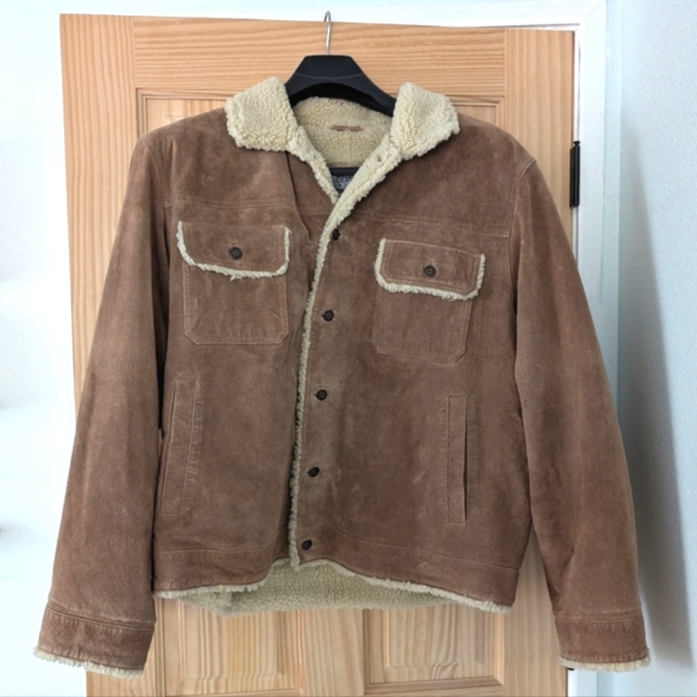 Wilson's Leather Shearling Suede Jacket XL
